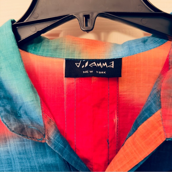 Dilemma Shirt Womens Art to Wear New York Fashion Oversized Abstract One Size - Picture 3 of 16